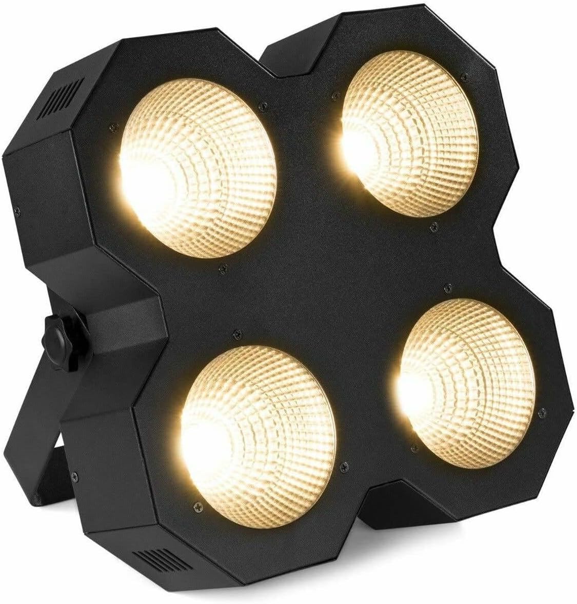 BeamZ SB400 LED Stage Blinder 4x50W COB Warm White Professional Theatre Stage Lighting with DMX Control, Adjustable Strobe Effect & Multiple Operation Modes for Events & Live Performances