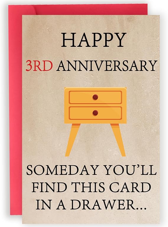 Happy 3rd Anniversary Card