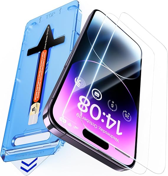 MAGIC JOHN 2 Pack for iPhone 14 Pro Max Screen Protector