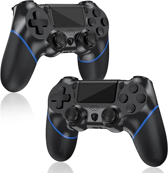 Turquvix Wireless Controller Compatible with PlayStation 4/Slim/Pro/PC with Audio Jack, Vibration, Six-Axis Motion Control, Touchpad