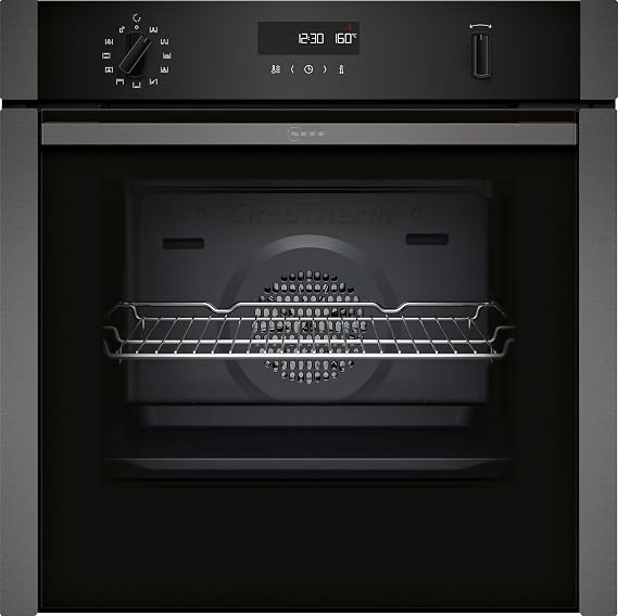 NEFF N50 B6ACH7AG7B Slide&Hide Single Oven, A+ Rated, Black & Graphite Grey [Energy Class A+]