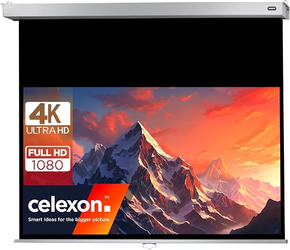 celexon Professional Plus Manual Projection Screen 70" | 160x90cm 16:9