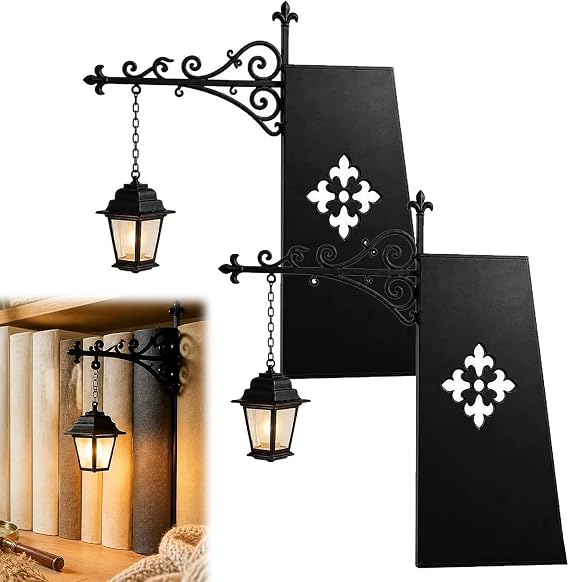 2PCS Bookshelf Lantern Library Lantern Decorative, Book Reading Light [Energy Class A]