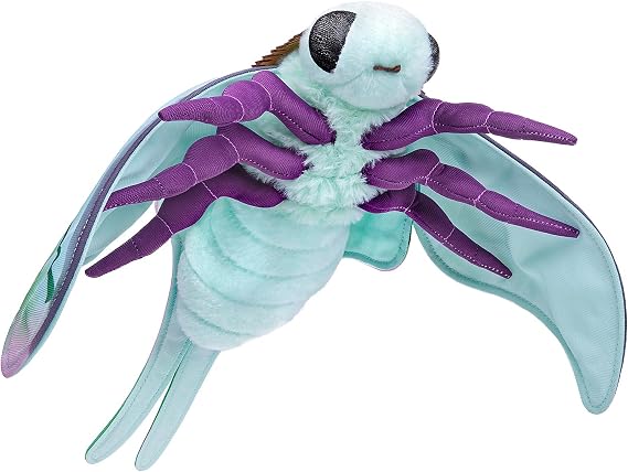 lilizzhoumax Simulation Luna Moth Plush Toy 14.96inch Soft Realistic Luna Moth Stuffed Animal Plush Toy for Kids Insect lovers Boys and Girls Gifts Home Decoration green