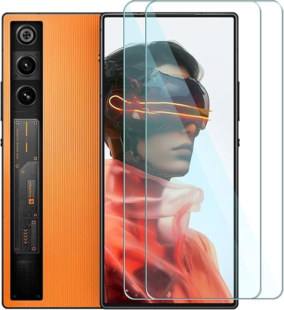 2 Pack Screen Protector for ZTE nubia RedMagic 10 Air,Tempered Glass Film 9H Hardness,Tempered Glass Screen Protector Sensor Protection for ZTE nubia RedMagic 10 Air -2G