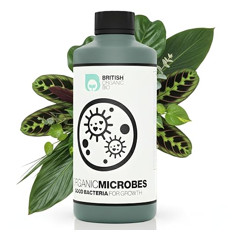 Organic Microbes - Live Beneficial Bacteria for Soil, Coco and Containers | Multi-Strain Bacillus Inoculant | 3 x 10^7 CFU per ml Each | Supports Nutrient Availability, Root Microbiome and Steady Grow
