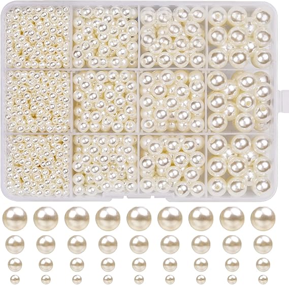 1320 Beige Glass Beads