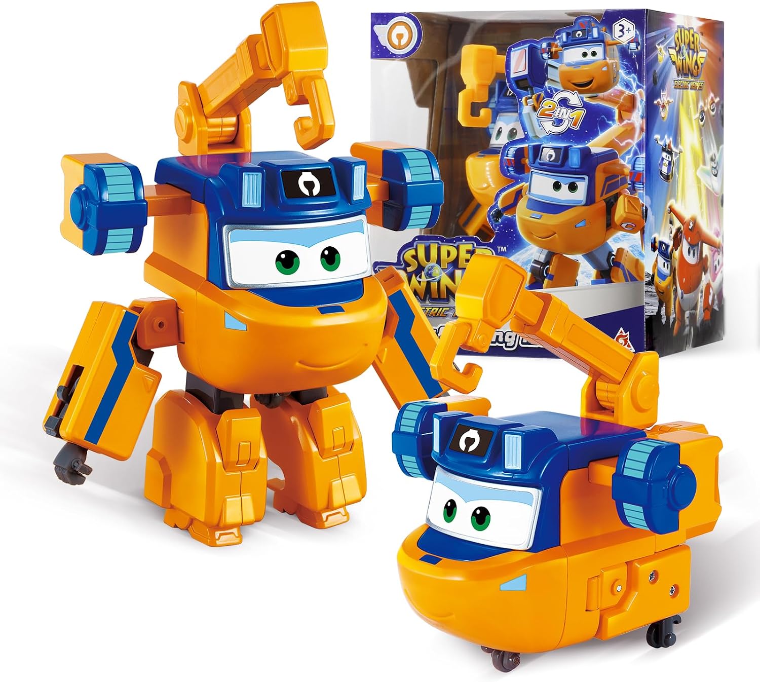 Super Wings Transformatör Oyuncakları, 5 inç Marty Uçak Trafo Figürleri Oyuncaklar, 2'si 1 Arada Modlu Kurtarma Botları Aksiyon Figürü Oyuncakları 3-5 Yaş Erkek Kız Çocuklar için Eğlenceli Uçak