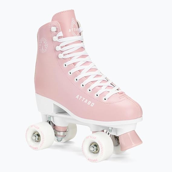 ATTABO Serena Women's Roller Skates Size 36-41 EU Size Adjustable ABEC-3 Aluminium Skate Leather Upper Toe Protection Safe Braking Precision Fit 82A Wheels