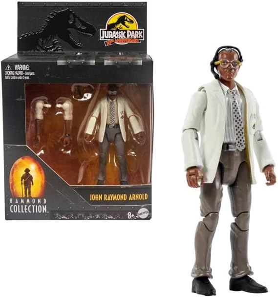 Jurassic World Jurassic Park Human Figure in Hammond Collection Ray Arnold, Premium Authentic Articulated Character Figure, 3.75 Inch Scale, Dinosaur Toy, HLP35