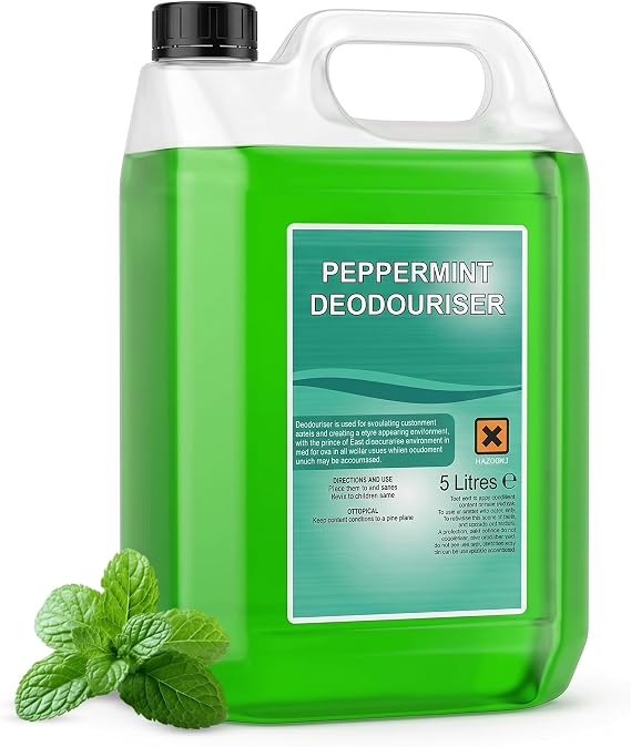 We Can Source It Ltd - Peppermint Fragrance Deodoriser & Odour Neutraliser 5L – Professional-Grade, Long-Lasting Air Freshener – Suitable for Janitorial, Office, Home & Commercial Use