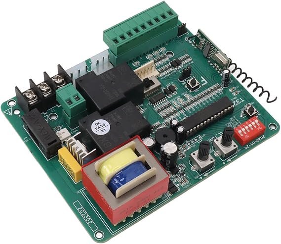 Gate Motor Control Board with Remote Control Sliding Gate Motor Control Board 220V Universal Compatibility for Garage Door Operators Robust Construction
