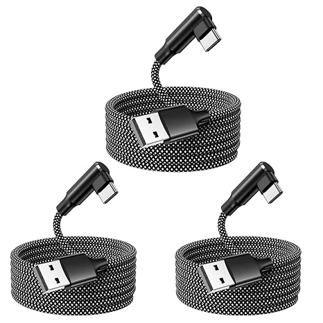 USB C Charger Cable,(3Pack /6FT), Type C Charging Cable Nylon Braided Compatible Samsung Galaxy S20 S11 S10 S9,HTC, Sony XZ, LG,Google Pixel,oppo and More