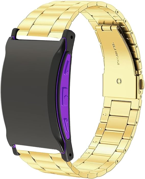 Lamshaw Compatible with Shock Clock 3 Bands, Stainless Steel Metal Replacement Strap Bracelet Compatible with Pavlok Shock Clock 3
