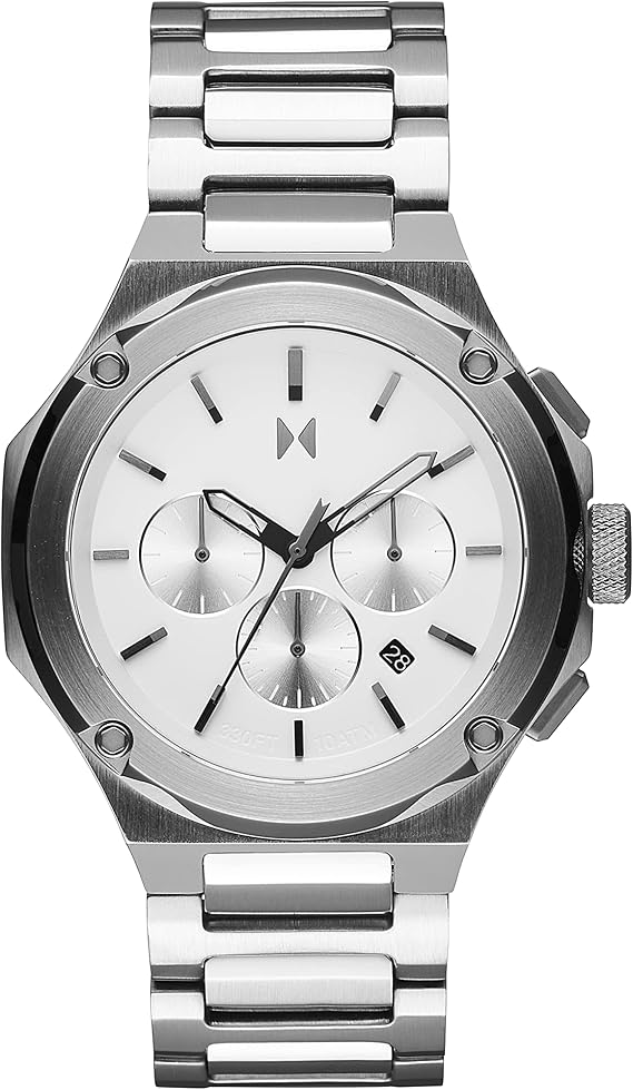 MVMT Chronograph Quartz Watch for Men with Silver Stainless Steel Bracelet - 28000225-D