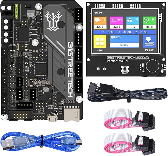 BIGTREETECH SKR Mini E3 V3.0 Control Board +TFT35 E3 V3.0.1 Touch Screen Display 32-Bit Silent Board Integrated with TMC2209 UART Stepper Driver Compatible with Ender 3/5 Ender 3 Pro/V2 3D Printer