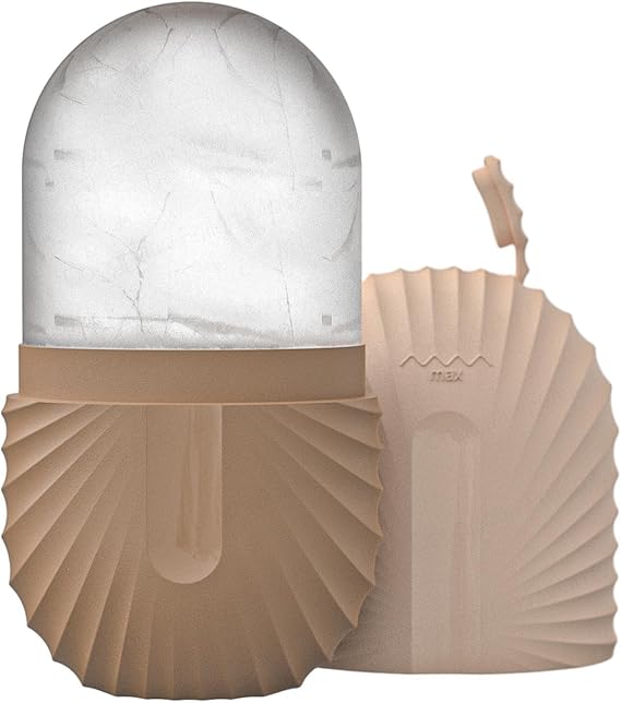 Ice Face Roller, Reusable Cooling Silicone Ice Cube Roller, Ice Mold Contour, Whitening Facial Beauty Roller Ice Cube Face Massager for Skin Care