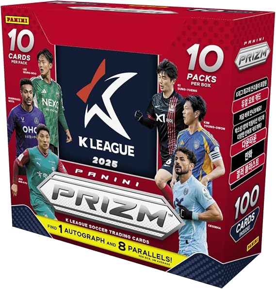 2025 パニーニ プリズム Kリーグ サッカー ホビー トレーディングカードボックス ホビーボックスごとにサイン1枚