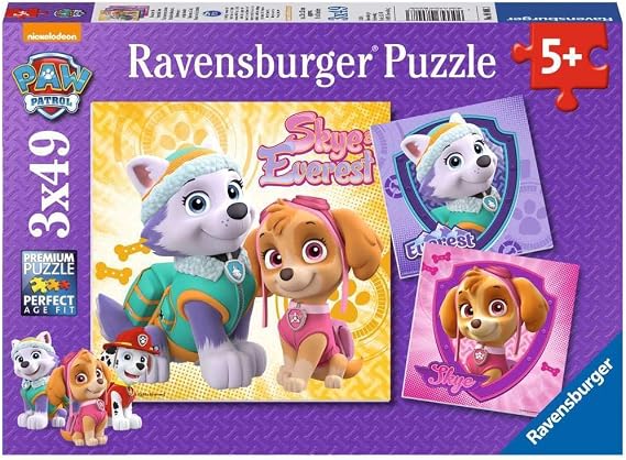 Ravensburger 3x49 Parça Paw Patrol Skye Puzzle-080083