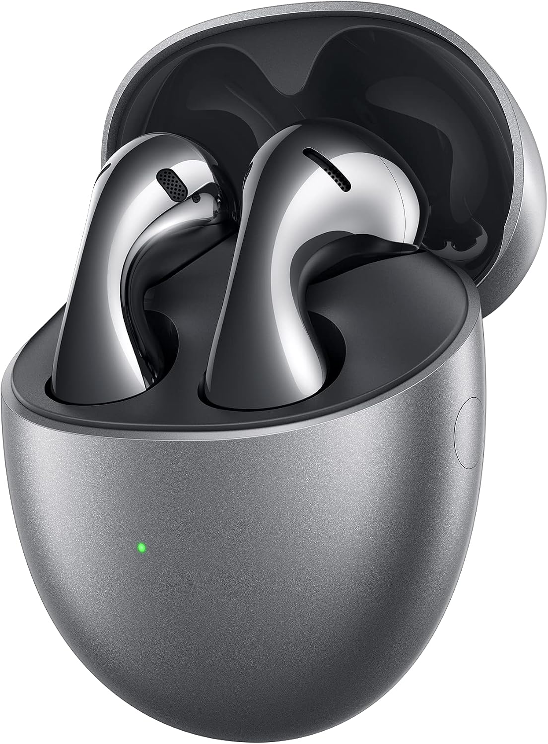 HUAWEI FreeBuds 5 Fully Wireless Bluetooth Earbuds, Open Ear, In-Ear, Noise Cancelling, High Resolution Certified, Powerful Bass, Adaptive EQ, Elegant Curve Design, IP54 Compliant, Frosted Silver