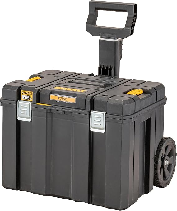 DEWALT TSTAK IP54 Mobile Box with Wheels and Telescopic Handle, DWST83347-1
