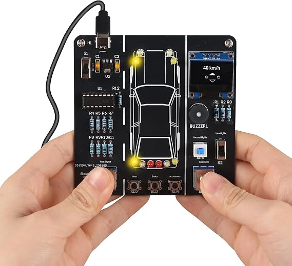 DIY Car Driving Simulation Soldering Practice Kit