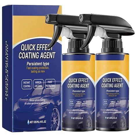 Choimix Ccar Polish, Quick Effect Coating Agent, Car Quick-Acting Coating Agent Spray, Car Coating Spray, Multi-Functional Coating Renewal Agent for Cars, Motorcycles (2)
