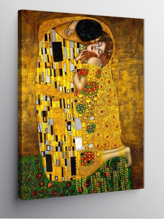 table mega Canvas Painting Gustav Klimt The Kiss Kiss, 50cm x 70cm