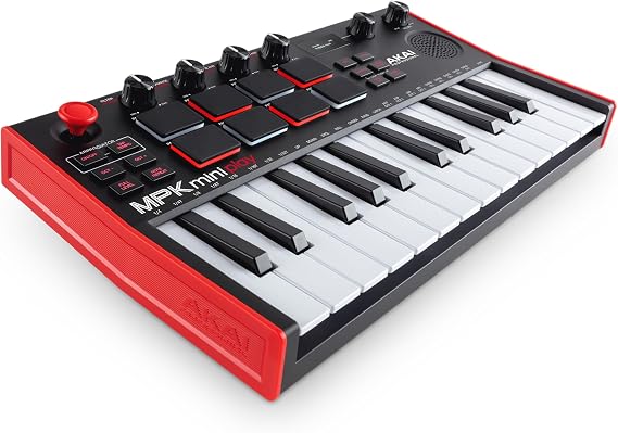 AKAI Professional MIDI Keyboard Controller, 25 Keys with Built-in Speaker & Sound, Velocity Enabled Keybed, MPC Style Drum Pads, Native Instruments Sound Package Included, Software Included, Akai Pro
