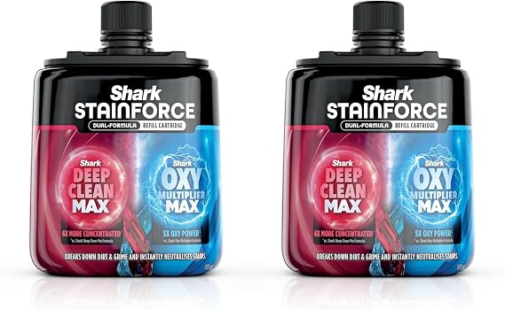 Shark StainForce Dual-Formula Refill Cartridge, 2 x 500ml XSKBDHXCM500UK