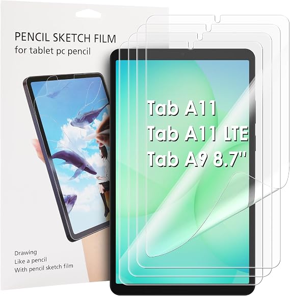 4 Pack Screen Protector Compatible with Samsung Galaxy Tab A11 8.7''