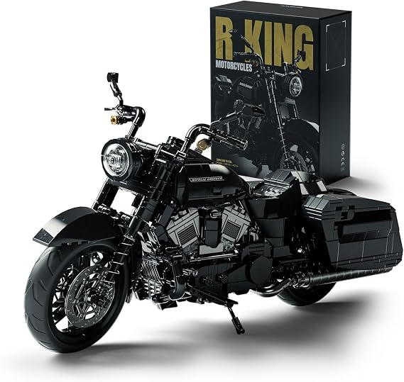 Nifeliz Motorcycle Building Set for Adults, Cruiser Motorbike Model Set with Realistic Details, Muscle Bike Model for Display, Collectible Gift for Motorcycle Lovers (1,339 PCS, NF10356)