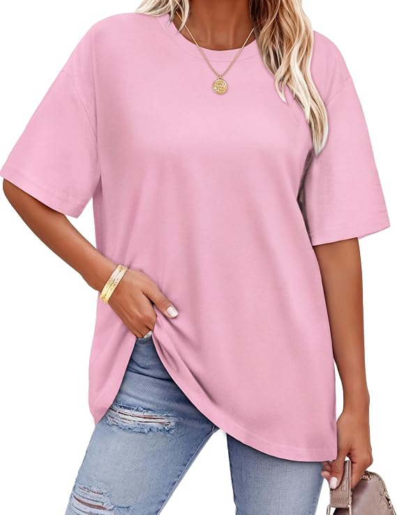 Oversized T Shirts For Women Loose Summer Tops Floral Printed Tshirts