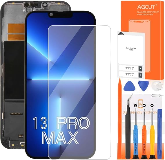 AGCUT Screen Replacement for iPhone 13 ProMax A2643 A2484 A2641 A2644 A2645