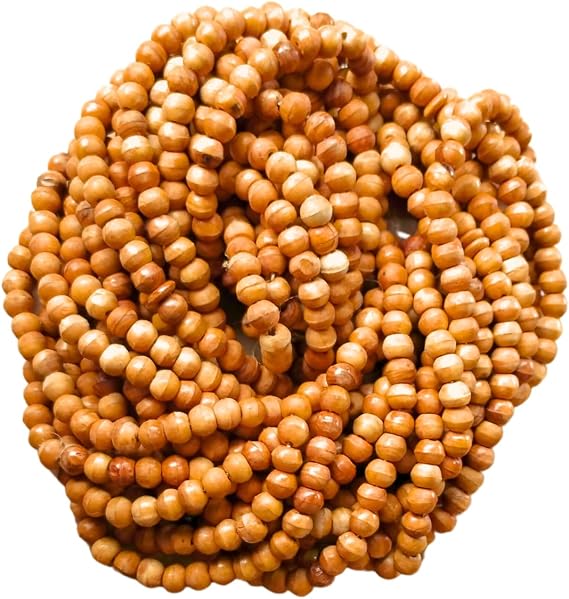 Taj Tasbih Islamic Prayer Beads, Muslim Wooden Mala, Dhikr & Zikr Beads, Natural Wood Material. (11601-W-1000.)
