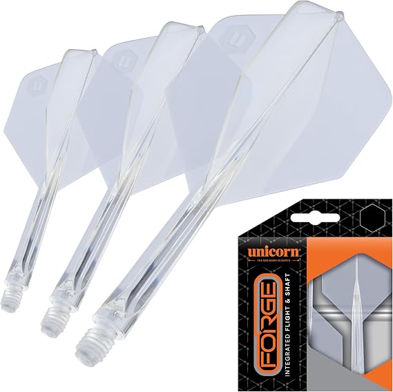 Unicorn Forge Integrated Dart Flights & Shafts - One Piece Moulded System for Stable Flight, Reduced Bounce Outs & Consistent Grouping - All-in-One Combination for Controlled Throw Performance