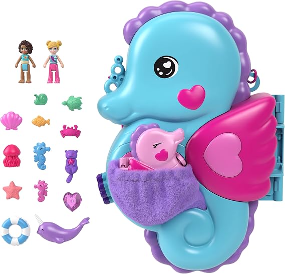 ​Polly Pocket 2-in-1 Daddy & Me Seahorse Compact