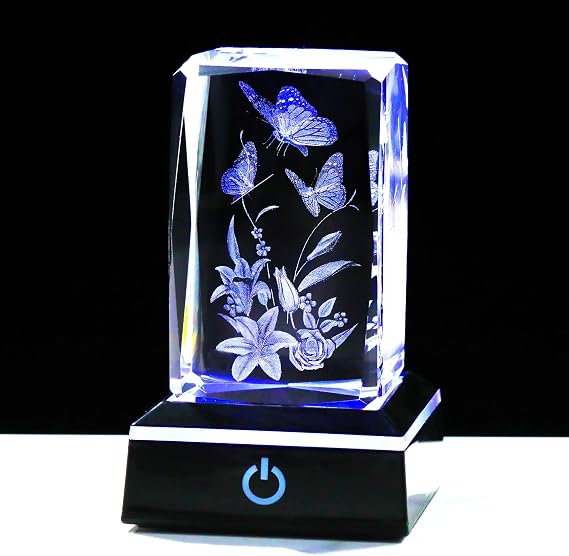 Ornalrist 3D Crystal Butterfly Ornaments Gifts for Women Birthday Christmas