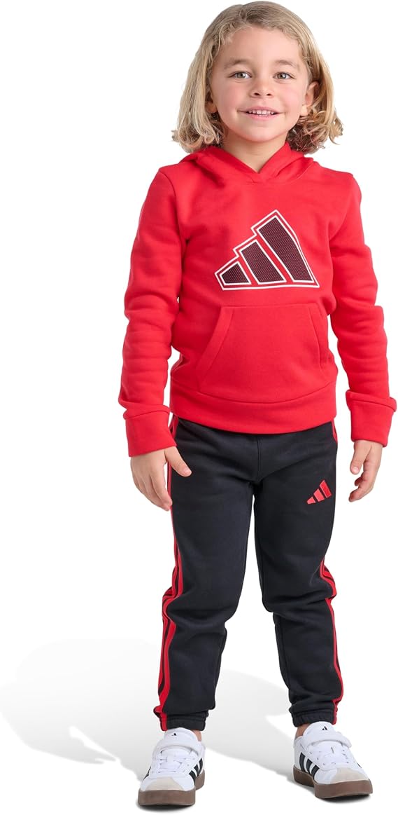 adidas Boys' Graphic Fleece Pullover & Joggers Set Toddler/Little Kid Pant Set
