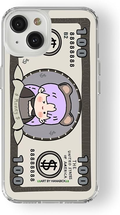 Multitronic iPhone 15 ile Uyumlu Anime Dolar Tasarım Baskılı Şeffaf Kılıf