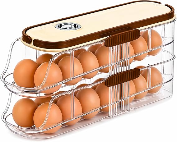 MAGIC SELECT 2 Tier Double Fridge Egg Organizer