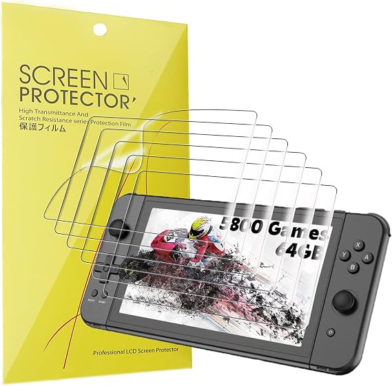 Blueshaweu Compatible for CredevZone X70 Screen Protector, [6 Pack] Full Coverage TPU Clear Film Compatible for CredevZone X70 Handheld Game Console 7.0 inch