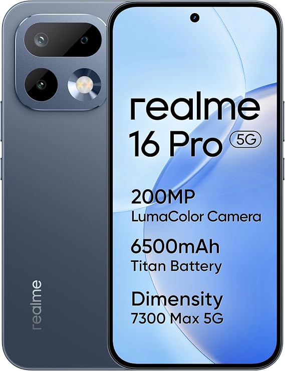 realme 16 Pro+ 5G 256GB 8GB Master Gold EU AMZ+Buds Clip Black
