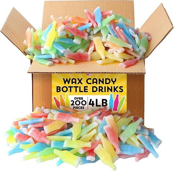 Wax Bottle Candy - 4 Pounds - Pastel Favors