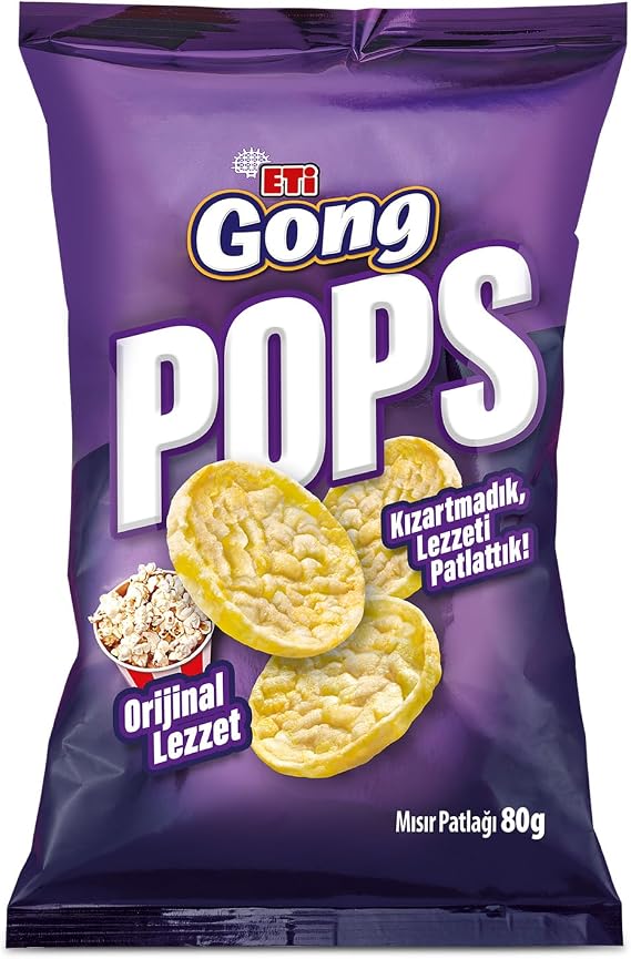 Eti Gong Pops Mısır Patlağı 80 g