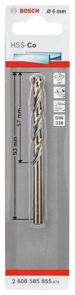 Bosch Professional Accessories Matkap ve Kırıcı Delici Uçları, Metal Matkap Ucu, Gri, 1 Adet
