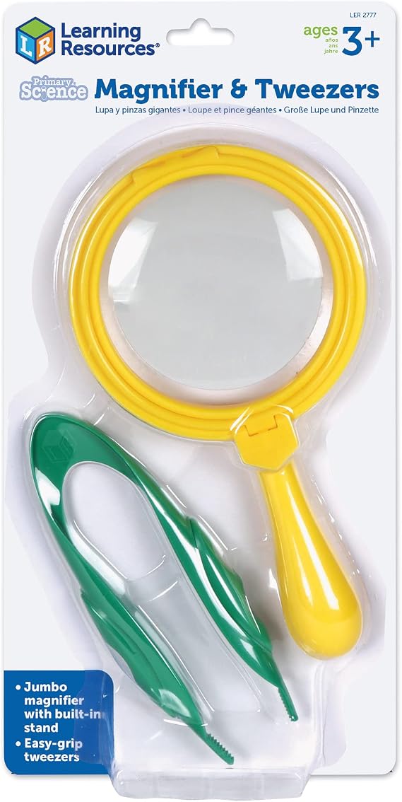 Learning Resources Jumbo Magnifier & Tweezer