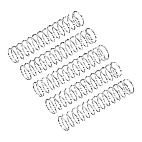 sourcing map Compression Spring, 5Pcs 304 Stainless Steel