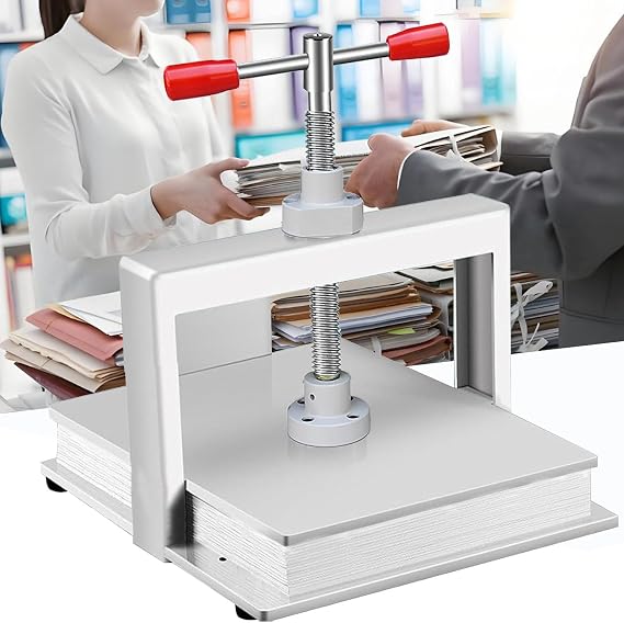 Manual Binding Machine for A3/A4/A5 Paper, Heavy Duty Comb Bind, Punch and Crease for Office, School, Home Use