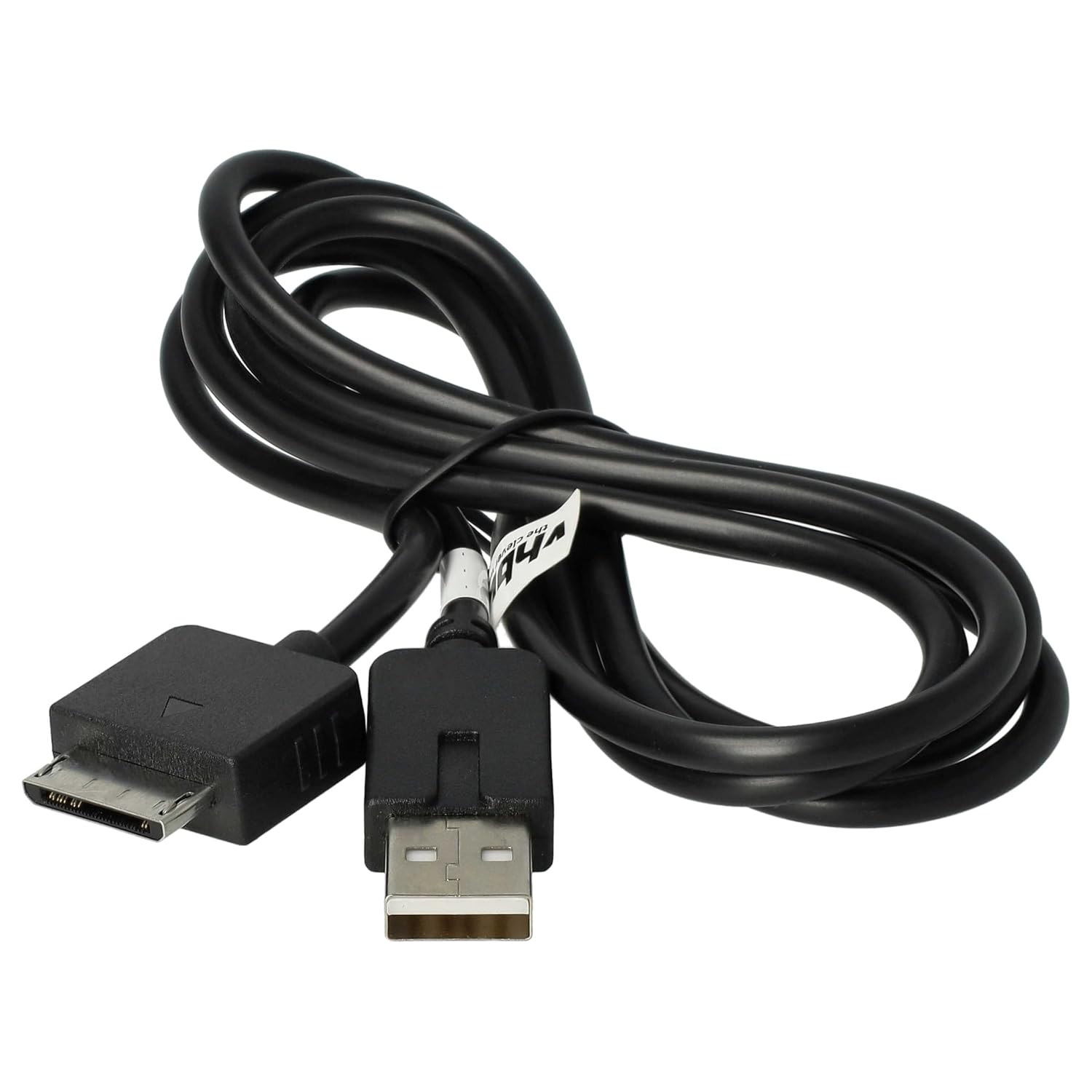 vhbw USB Cable compatible with Sony Playstation Portable Go PSP-N1000, PSP-N1001, PSP-N1002 Games Console - 2in1 Data Cable/Charger 1.2m Long